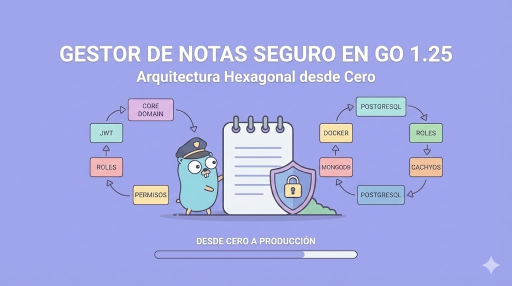 Gestor de Notas Seguro en Go 1.25: Arquitectura Hexagonal desde Cero