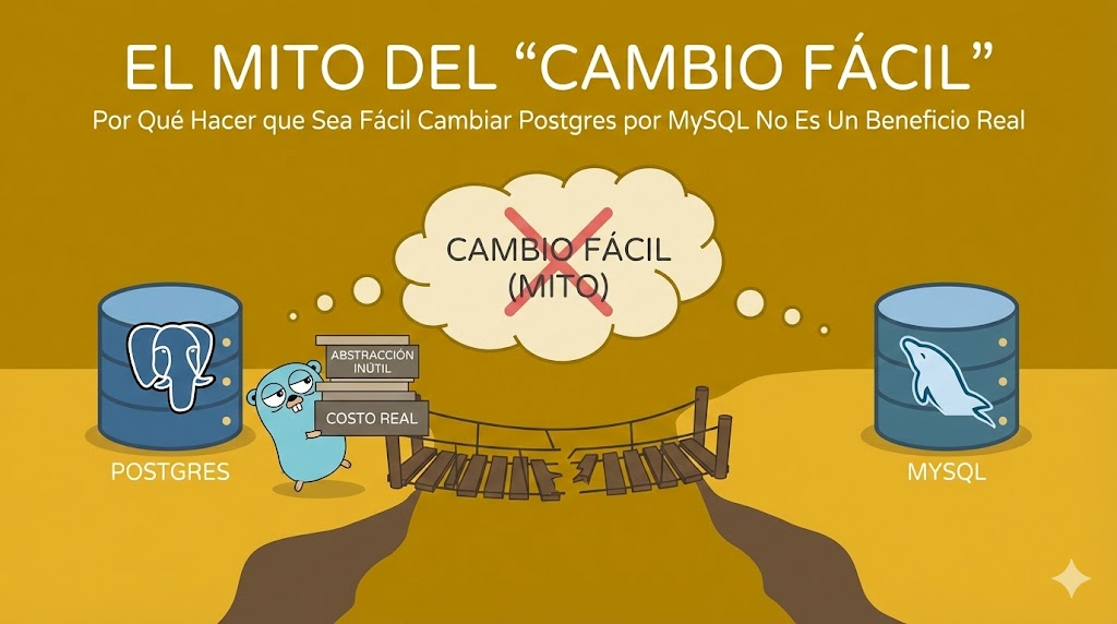 El Mito del 'Cambio Fácil': Por Qué Hacer que Sea Fácil Cambiar Postgres por MySQL No Es Un Beneficio Real
