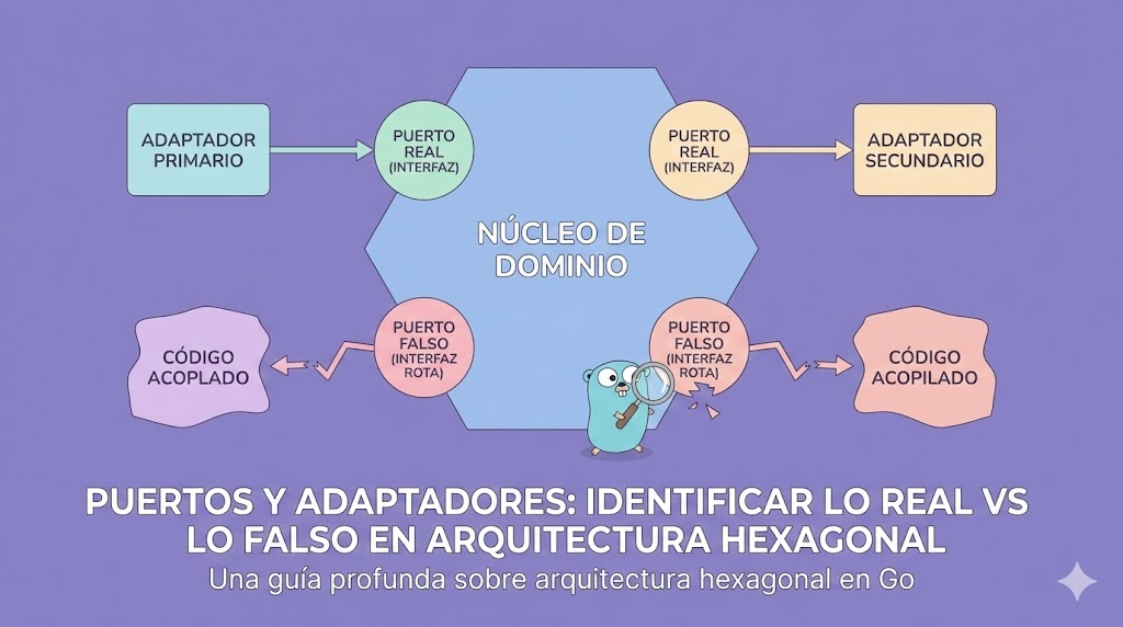 Puertos y Adaptadores: Identificar lo Real vs Lo Falso en Arquitectura Hexagonal