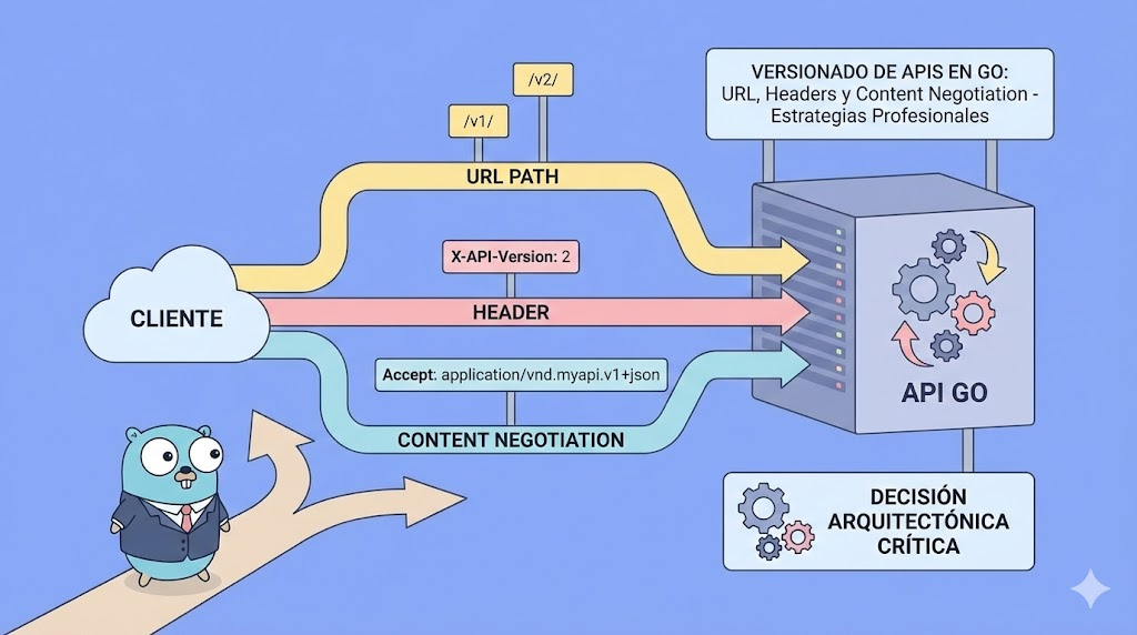 Versionado de APIs en Go: URL, Headers y Content Negotiation - Estrategias Profesionales